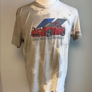 Chicago Auto Pros Graphic Tee | Washed Vintage Fade | Next Level Apparel | L